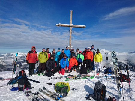 Skitourenwochenende mit Rekordbeteiligung durchgeführt